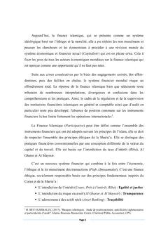 La banque participative au Maroc et le financement de la PME