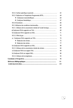 Reduction catalytique des nitrates en presence des catalyseurs bimetal