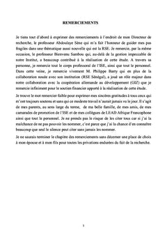 Etat des lieux de la RSe dans les banques au Senegal