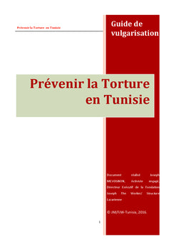 Guide Prevenir la Torture en Tunisie