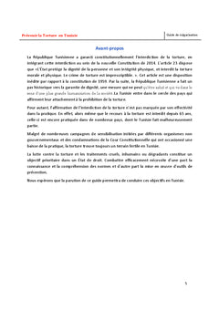 Guide Prevenir la Torture en Tunisie
