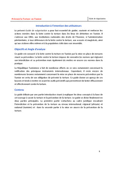 Guide Prevenir la Torture en Tunisie