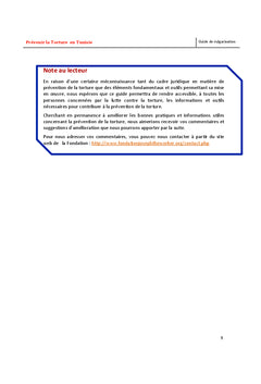 Guide Prevenir la Torture en Tunisie