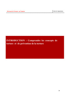 Guide Prevenir la Torture en Tunisie