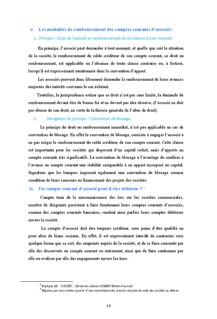 Le compte courant d'associés: Les manipulations et le contrôle fiscal