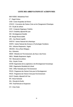 Impacts socio-economiques de la pollution atmospherique A Madagascar