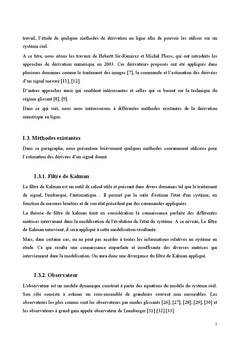 Différentiateurs robustes pour la commande des systèmes