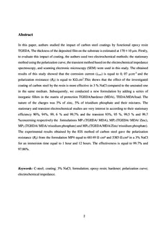 Electrochemical study of the polymer behavior