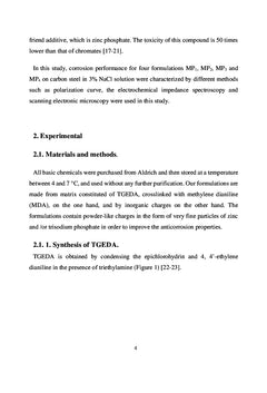 Electrochemical study of the polymer behavior