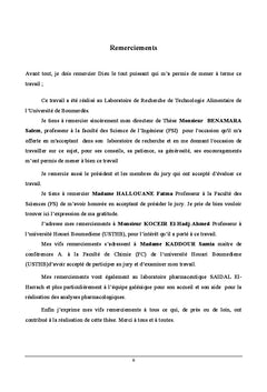 Etude du Fruit D'arbouse de Nord Algerien et de la Datte