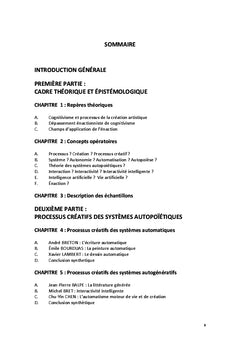 Processus créatifs et systèmes autogénératifs
