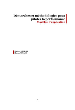 Methodes pour piloter la performance : cas d'application en entreprise