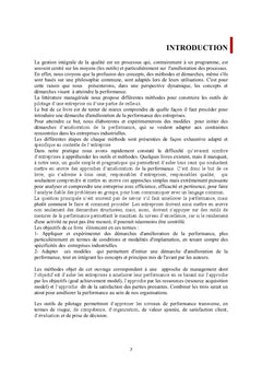 Methodes pour piloter la performance : cas d'application en entreprise