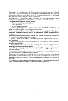 Methodes pour piloter la performance : cas d'application en entreprise