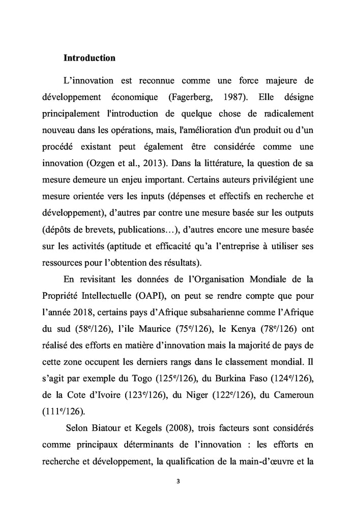 Digitalisation et innovation en Afrique subsaharienne