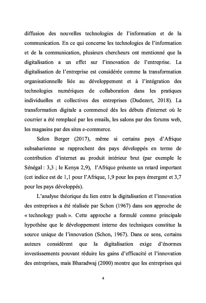 Digitalisation et innovation en Afrique subsaharienne