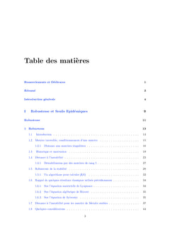 Modelisation des vaccins et robustesse des seuils en epidemiologie