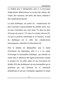 Les troubles morpho-fonctionnels du pied chez les patients diabetiques