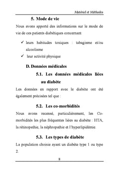 Les troubles morpho-fonctionnels du pied chez les patients diabetiques
