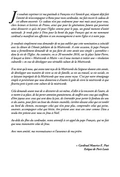 L'eveque Maurice e. Piat cree cardinal par le pape François