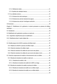 modele en defauts de la generatrice synchrone A aimants permanents
