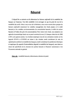 La rentabilité bancaire au Cameroun