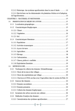 L'integration des arbres dans les champs agricoles en R.D Congo
