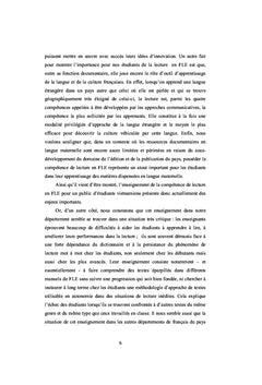 Pour une approche textuelle de la lecture en FLe