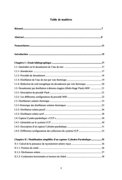 Dessalement de l'eau saumâtre par l'énergie solaire