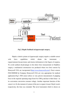 Tactile laparoscopic robot tool for restore sense of touch