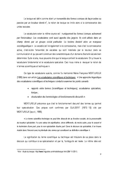 Etude lexicale du discours mathematique