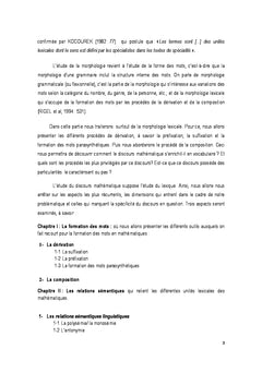 Etude lexicale du discours mathematique