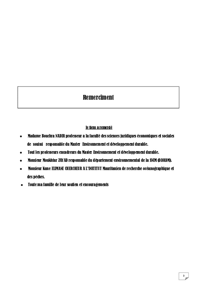 Exploitation Miniere en Mauritanie et la Protection de l'Environnement