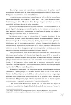 Exploitation Miniere en Mauritanie et la Protection de l'Environnement