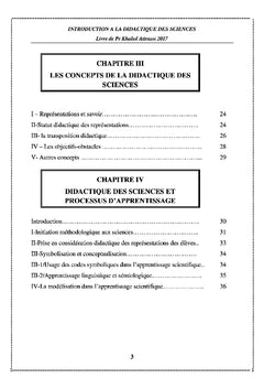 Introduction à la didactique des sciences