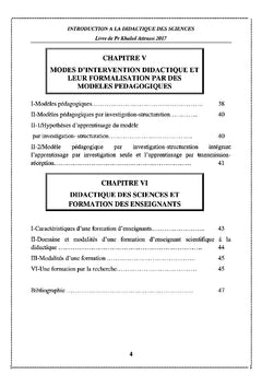 Introduction à la didactique des sciences