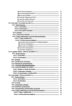 Etudes ethnobotanique de quelques plantes medicinales de la Tunisie