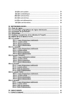 Etudes ethnobotanique de quelques plantes medicinales de la Tunisie