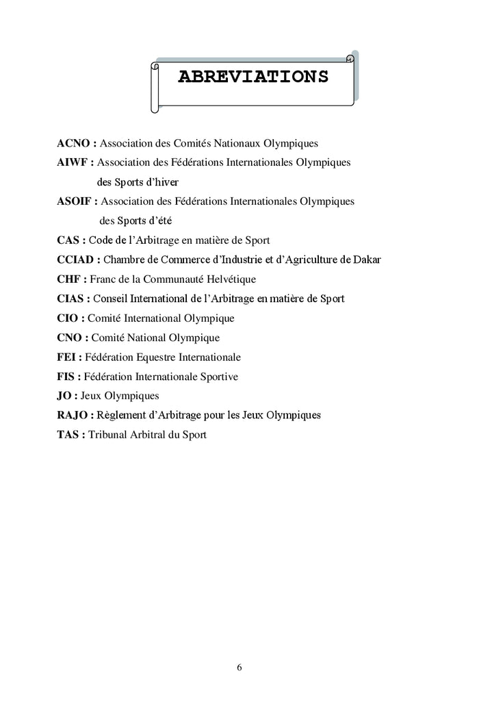 Le reglement des litiges sportifs par le TAS