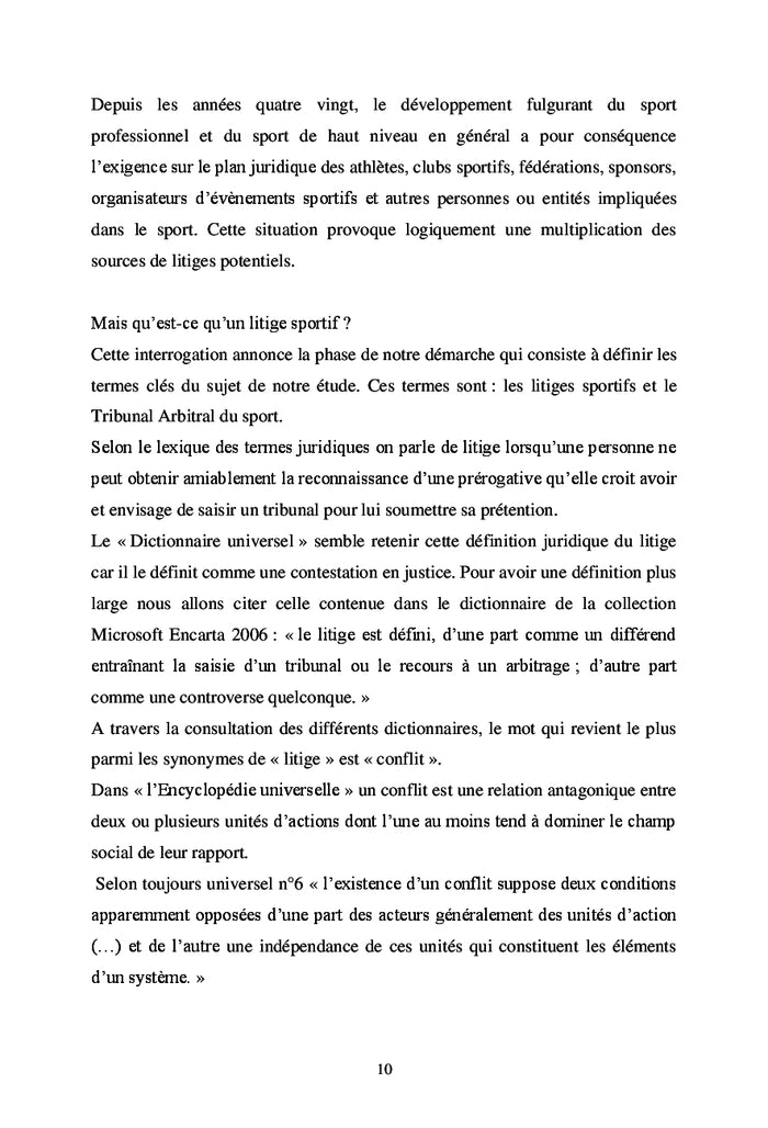 Le reglement des litiges sportifs par le TAS