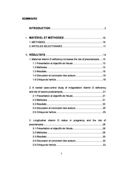 Carence en vitamine D et pre-eclampsie : existe-t-il un lien ?