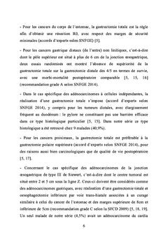 La Gastrectomie totale pour cancer gastrique