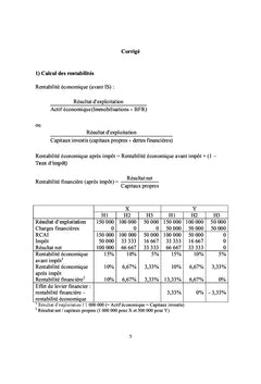 Analyse financiere et applications