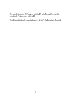Analyse financiere et applications