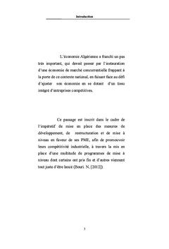 Le defi des politiques d'aide et de mise A niveau des PME en Algerie