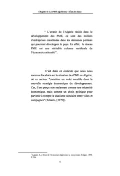 Le defi des politiques d'aide et de mise A niveau des PME en Algerie
