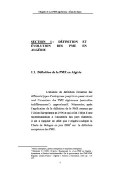 Le defi des politiques d'aide et de mise A niveau des PME en Algerie