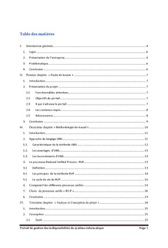 Portail de gestion d'un système informatique