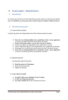 Portail de gestion d'un système informatique