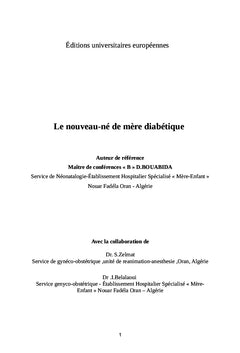 Nouveau-né de mère diabétique